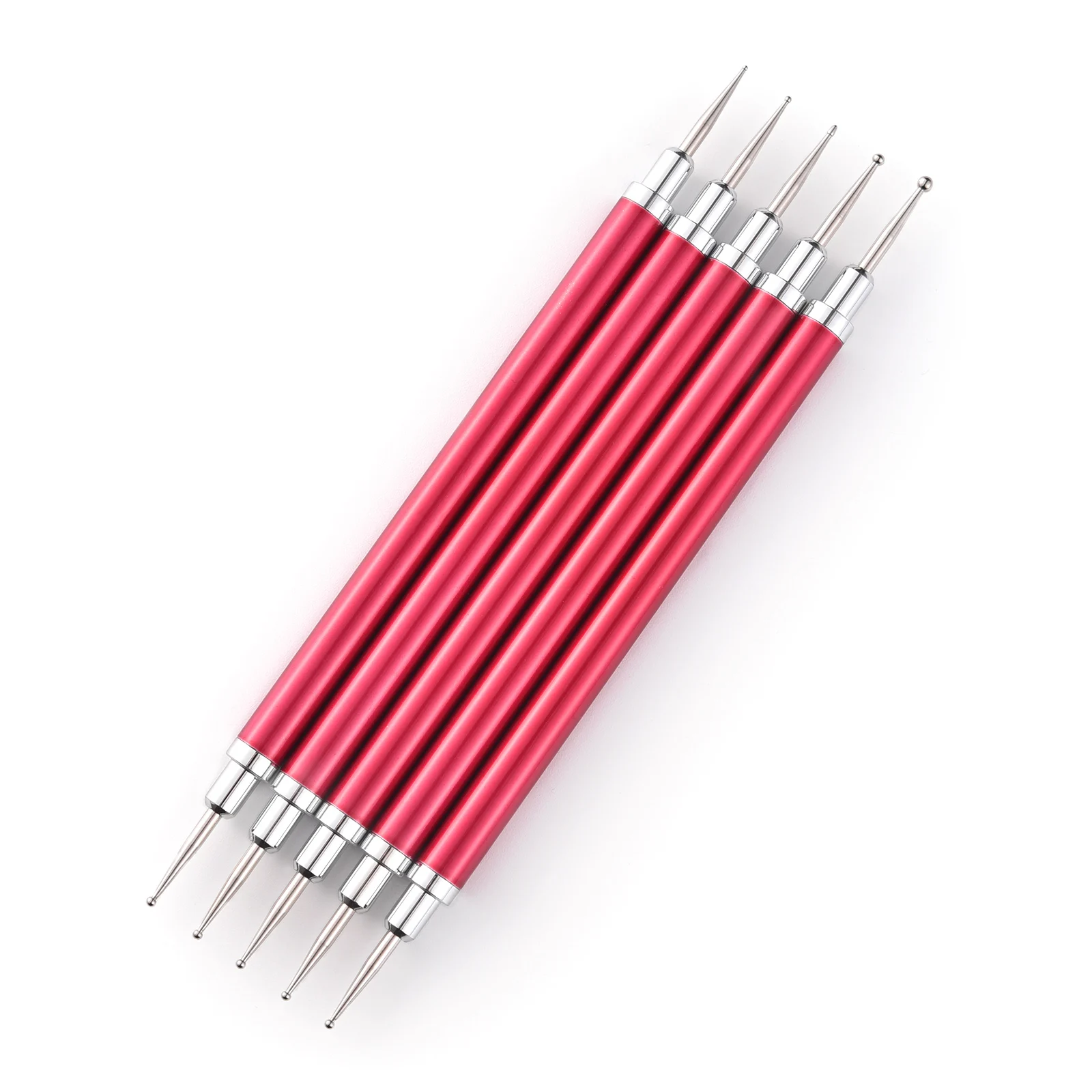 Nail Art Dotting Pen Alloy Handle Dual-ended Drawing Painting Rhinestones Gems Pens