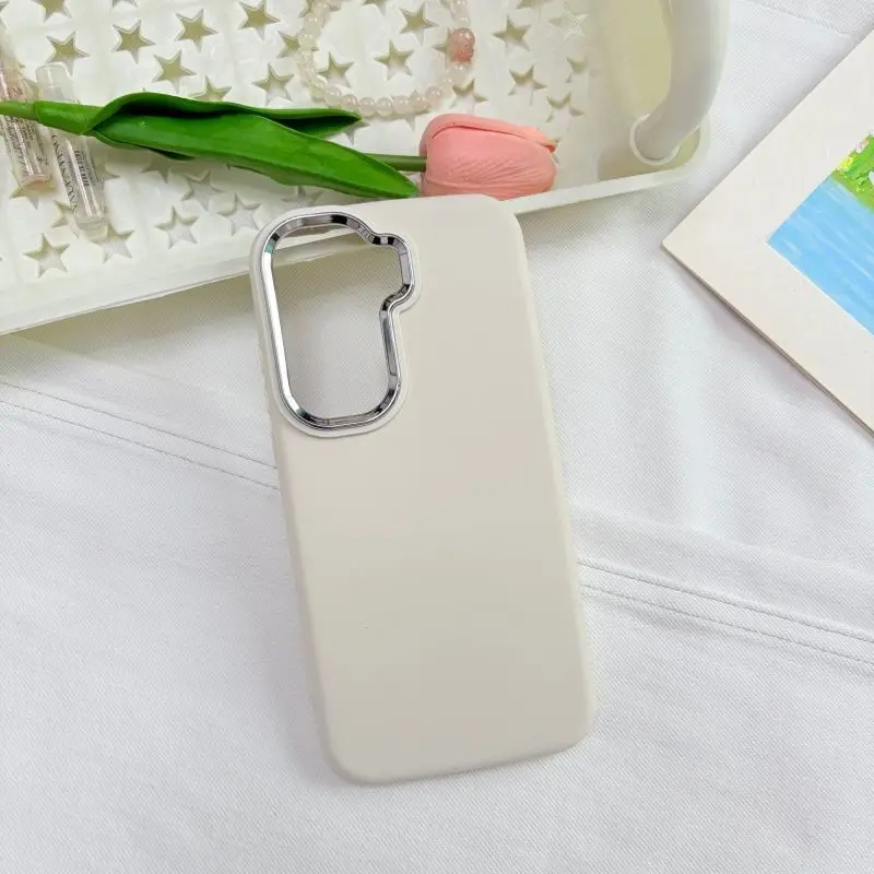 Case For IQOO Neo 11 10 9 9S Pro Plus Simple Solid Color Electroplated  Lens Frame Matte Silicone Cover Shockproof Bumper Funda
