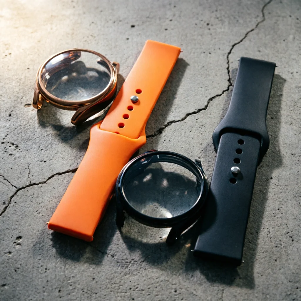 Hülle + Uhrenarmband für Samsung Galaxy Watch 6/5/4 40 mm 44 mm Ersatz-Silikon-Armband Galaxy Watch6 5 4 Band 44 40 mm