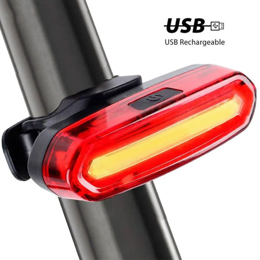 Bike Tail Light USB LED Bright Rear Red Bike Light Cycling Safety For Night Riding Lighting Back Bicycle Taillights