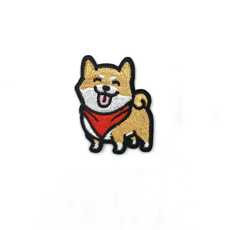 Cartoon Puppy Corgi Embroidery Stickers Cute Pet Dog Patches DIY Ironing Dachshund Patch Badges Samoyed Patches for clothing