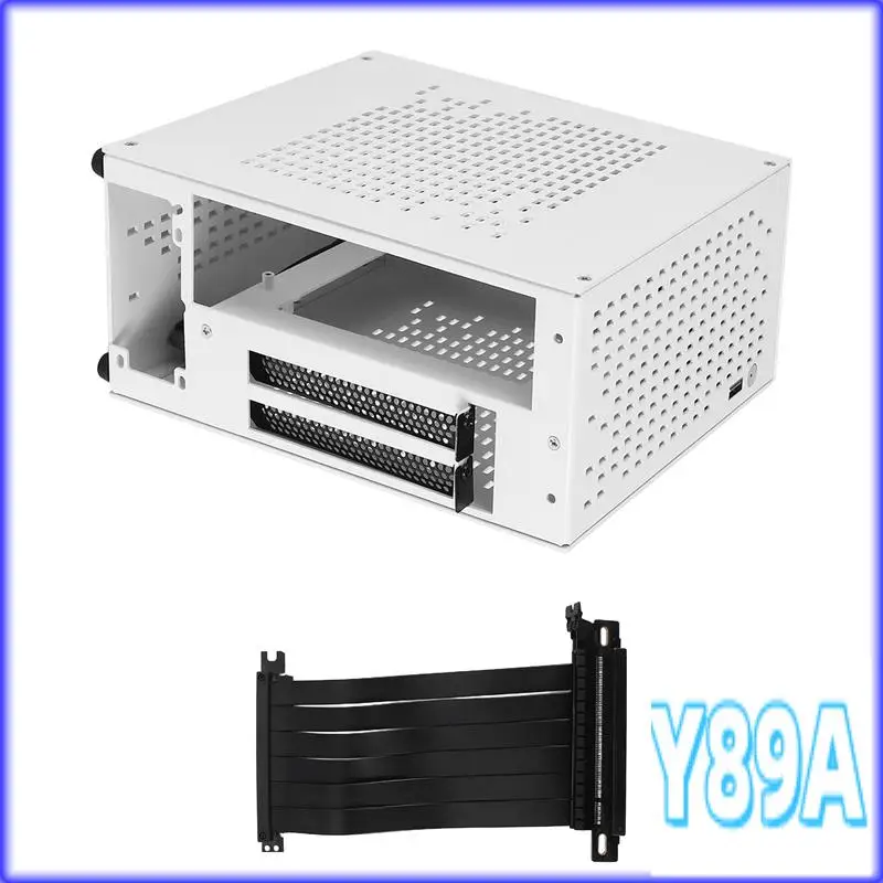 GO-A07 Mini ITX Computer Case Chassis HTPC Host Case USB3.0 ITX Enclosure With Graphics Card Extension Cable