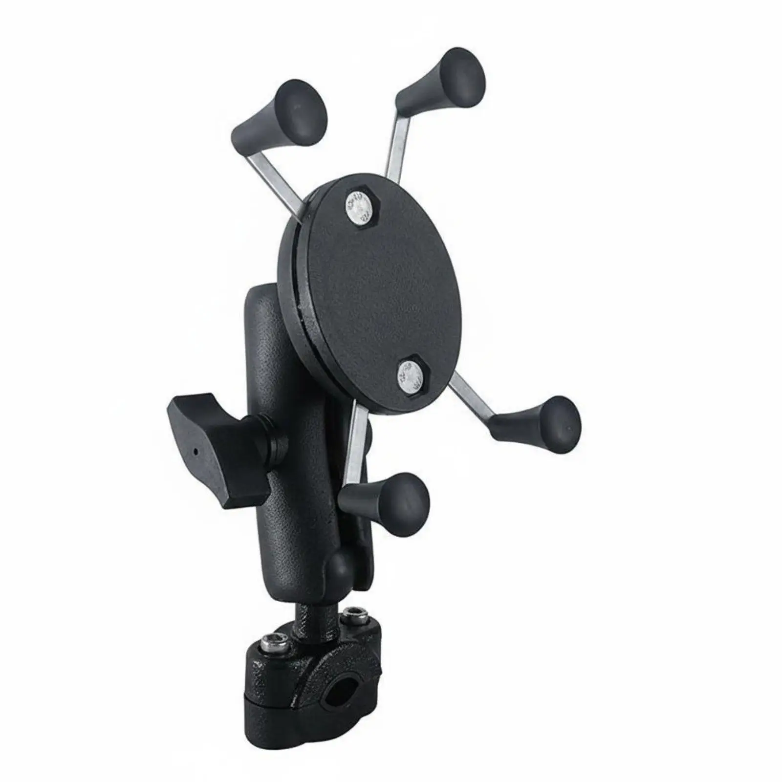 Secure Motorcycle Phone Stand Tool Free Installation Universal Mount for Mirror Stem Bike Bicycle Car Vehicle Smartphone