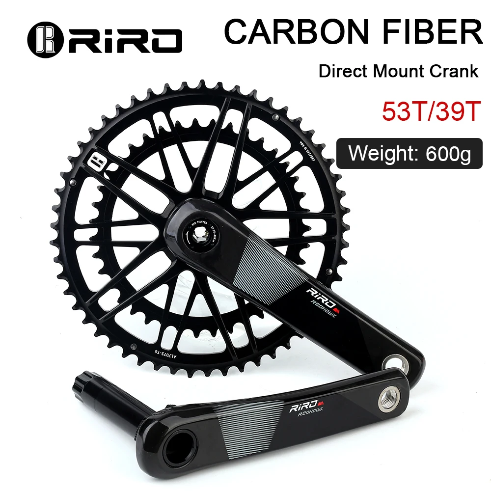 RIRO カーボンクランク 170mm Riro-カーボンファイバーロードバイククランク,ボトムブラケット