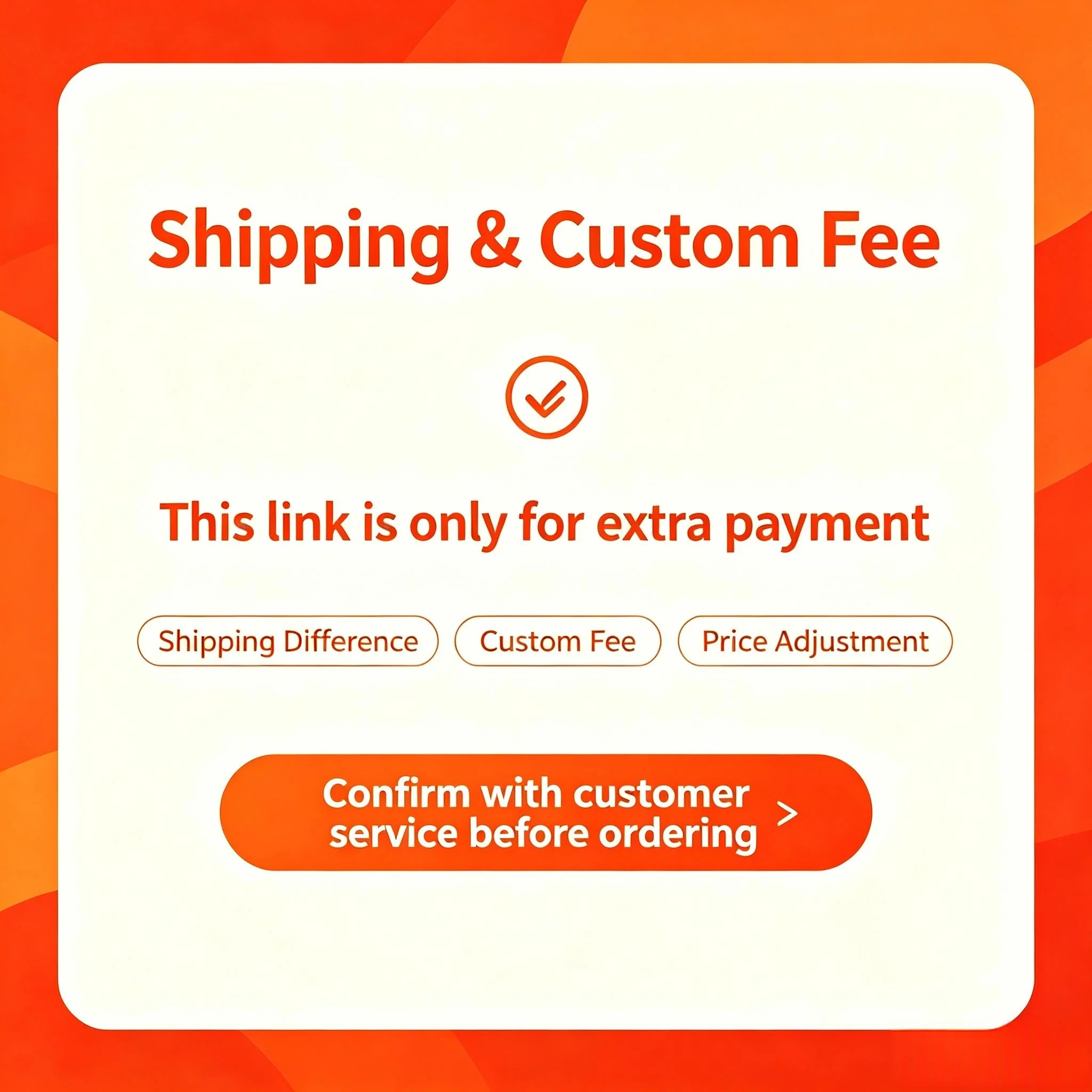 Delivery Fee, Customization Fee, Tariff, Price Difference