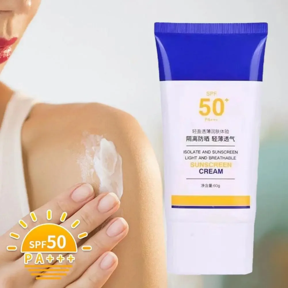 

EHD Sunscreen Anti-UV Spray 50 Times Isolation Waterproof and Sweatproof Can Be Used By Men and Women Outdoors Sunblock 60g