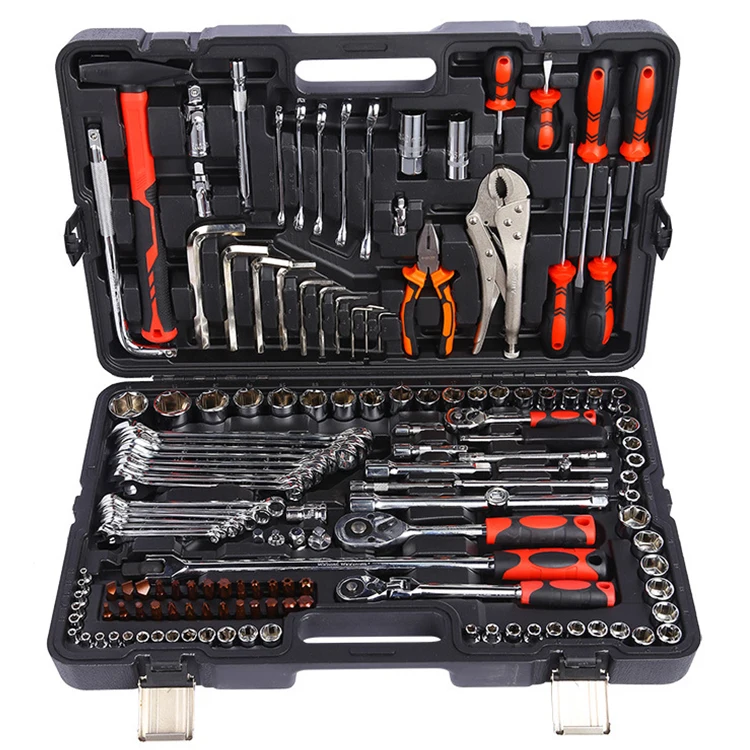 

150 Pcs Ferramentas Automotivas Hand Tool Set Socket Ratchet Wrench Screwdriver Bits Auto Repair Toolbox