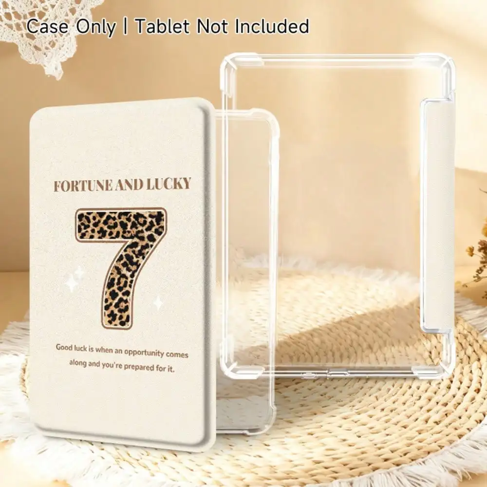 

Leopard-Print “7” Design E-Reader Case, compatible with the Kindle Paperwhite 5 (2021), Kindle for Teens (2022/2024), and Kindle Paper 12th Generation (2024 model), with reinforced corners for scratch and drop protection, and a lightweight design