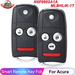 N5F0602A1A MLBHLIK-1T OUCG8D-439H-A For Acura MDX RDX TL TSX ZDX 2009 2010 2011 2012 313.8MHz Smart Key 3/4 Button Remote Fob