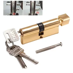 Door Cylinder Lock Universal Small 70 Locks Cylinder Indoor Wooden Door Lock Cylinder Home Security Interior Bedroom Door Lock