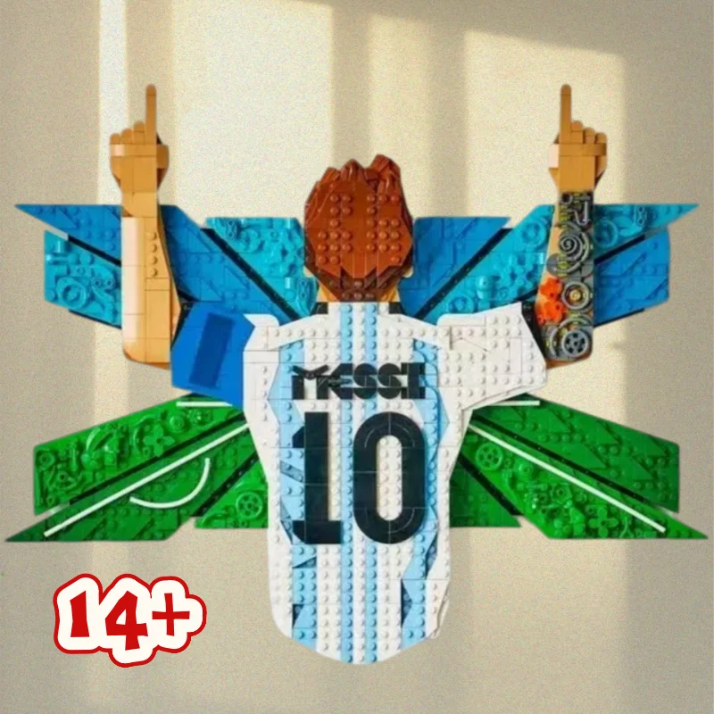 Nuevo 2026: Bloques de Construcción Coleccionables del Jugador de Fútbol Estrella N.º 10, Modelo de Jugador Deportivo DIY, Ladrillos de Juguete, Regalos de Cumpleaños