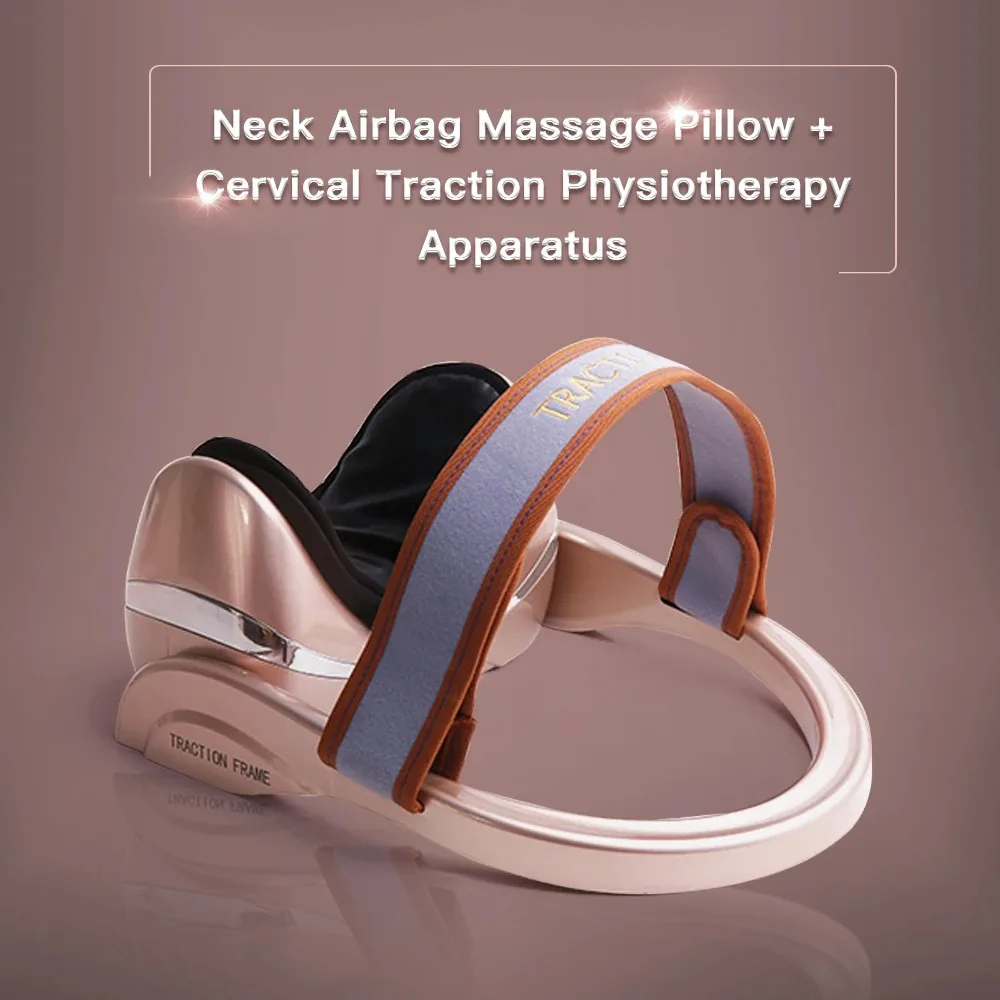 Relax Filled Air Neck Massager Stretch Vertebra Orthopedic Cervical Tractor Pillow Squeeze Kneading Traction Posture Pump Home