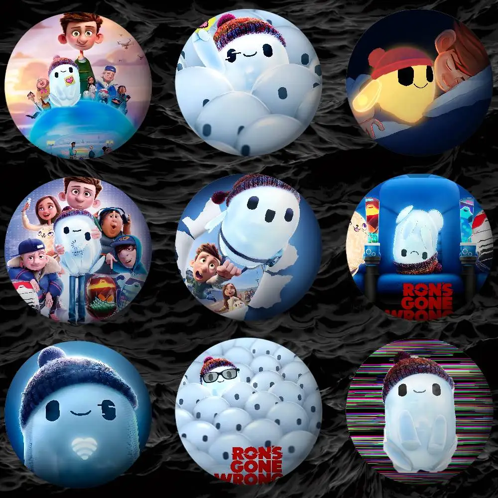 Rons Gone W-Wrong insignias animadas hojalata botón suave Pin broche insignia de Metal accesorios de joyería personalizados sombrero bolso solapa