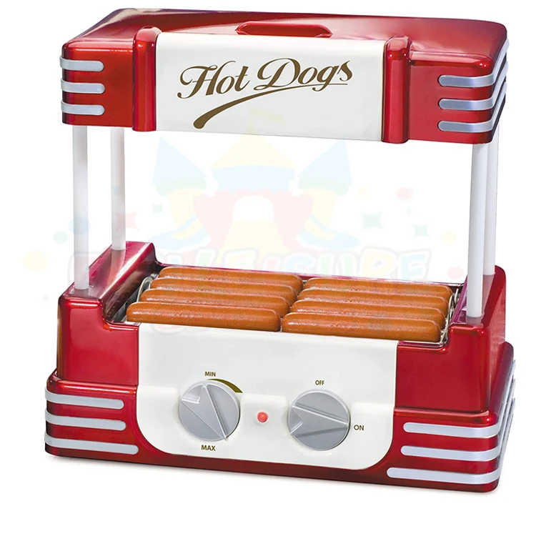 Commercial waffle dog maker machine hot dog roller with bun warmer distributeur automatique de snack hotdog cookers