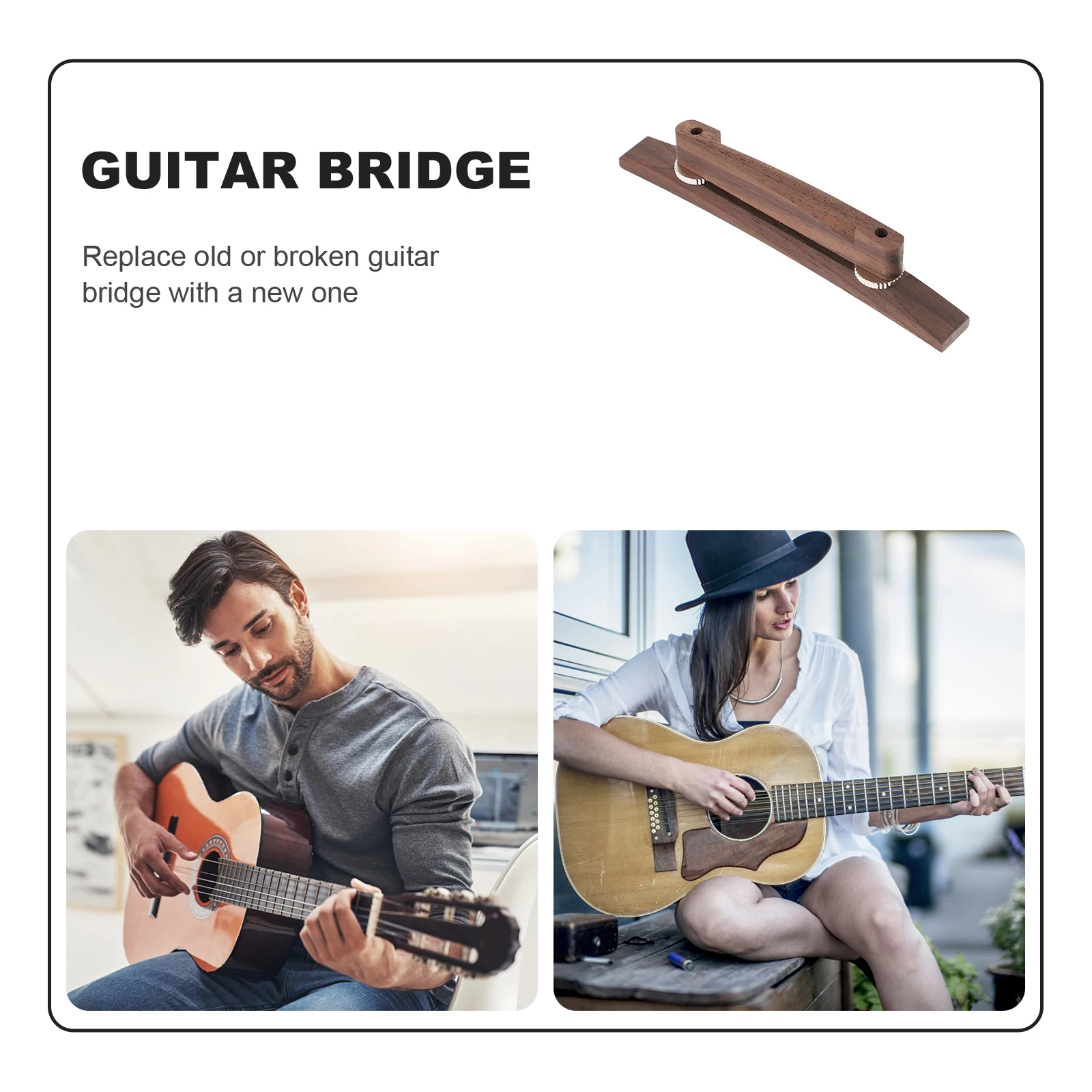 

Guitar Bridge Bridges and Saddles Nuts Acoustic Parts Silver Screw Accessories Pins