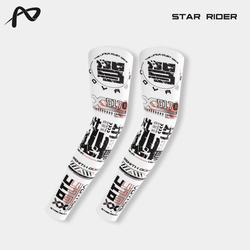 Star Rider Ice-Sleeved Arm Sleeves Anti-UV Sleeve And Sun Protection Cycling Gear Motorcycle Riding Protective Accessories SR-09