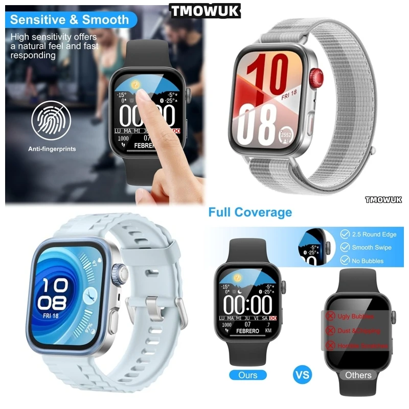 

For Huawei Watch Fit4 Fit 4Pro Premium PET Film With Micro-Dot Matrix For Touch Sensitivity3
