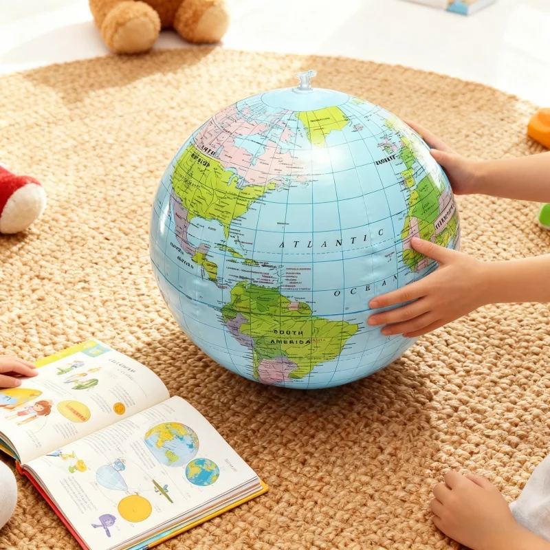 16 pollici (30 cm) Globo gonfiabile Pallone da spiaggia Mappa Geografia Giocattolo educativo Bambini Insegnamento Prop Piscina Giocattolo d'acqua Regalo di compleanno perfetto