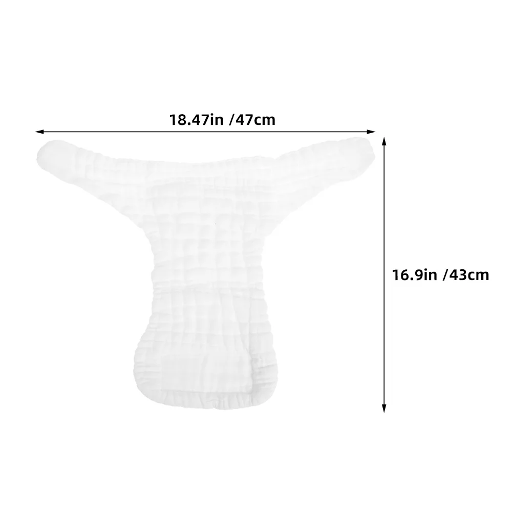 Coussinets à couches en coton blanc, 5 pièces, lavables, réutilisables, doux, pour bébé, doublures de couches en tissu absorbant pour nouveau-nés et tout-petits