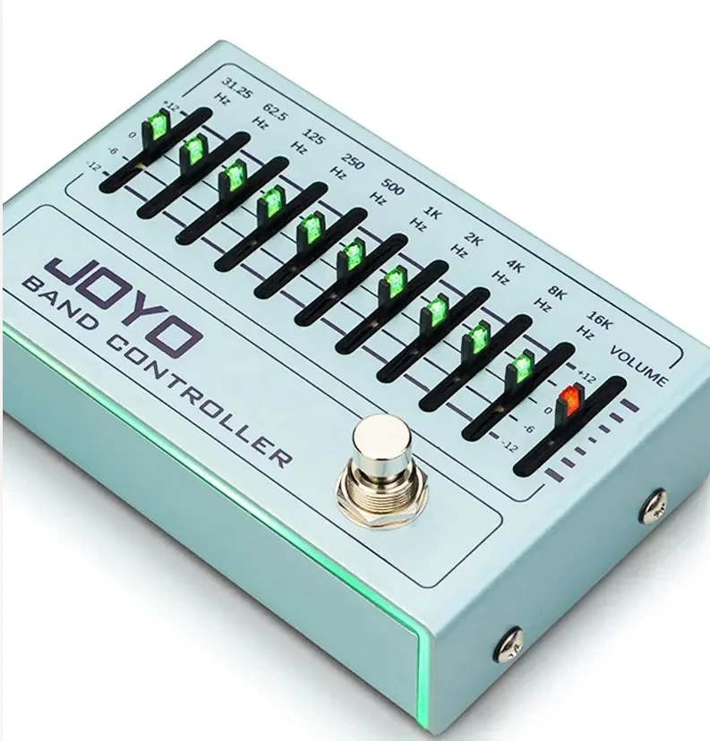 

Контроллер мини-эффектов, выравнивание эквалайзера, электрогитара, 10-полосная педаль эквалайзера для баса