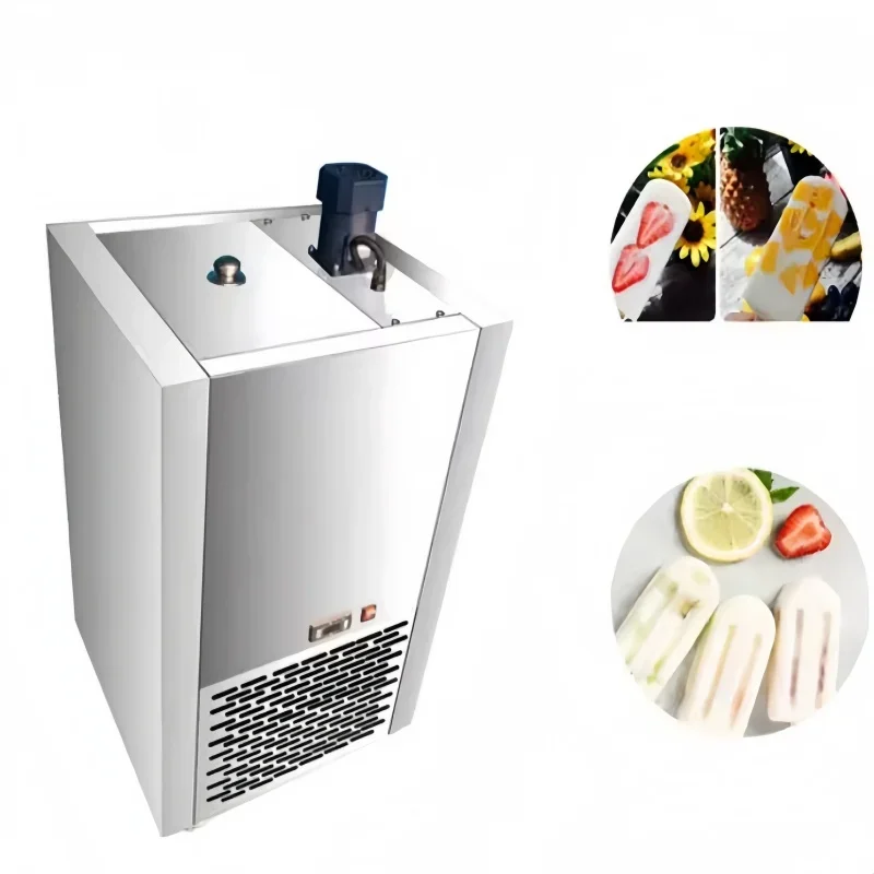 2 Mold Ice Cream Popsicle Stick Making Machine Commercial Stainless Steel for Snack Factory Catering