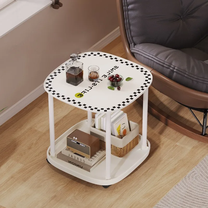 

Журнальный столик для гостиной, домашний, в стиле лёгкой роскоши, высококачественный, для небольшой квартиры, европейский ретро-стиль, небольшой столик, съёмный прикроватный столик-стеллаж