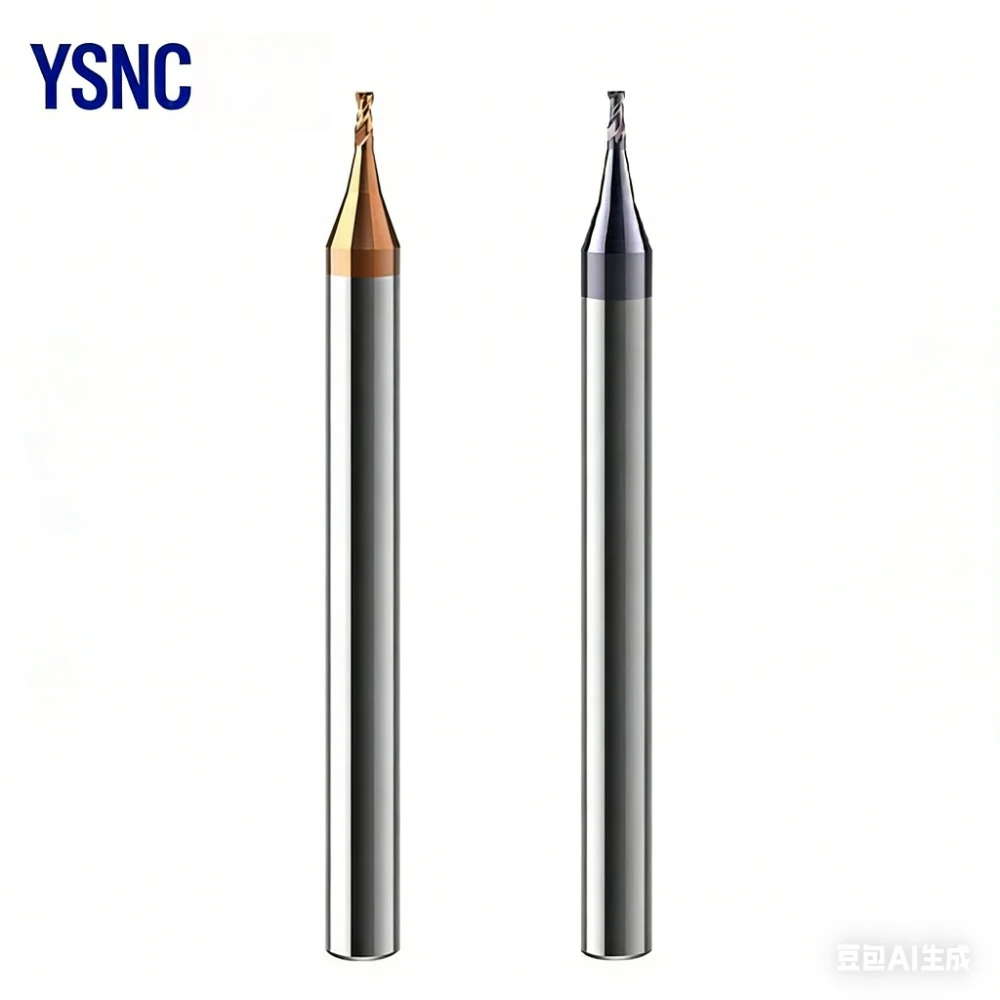 

HRC55 HRC60 2-Flute End Mill 0.1-0.9mm 4mm Shank Flat End Mill Tungsten Carbide CNC Engraving Machine Tool Ball Nose End Mill