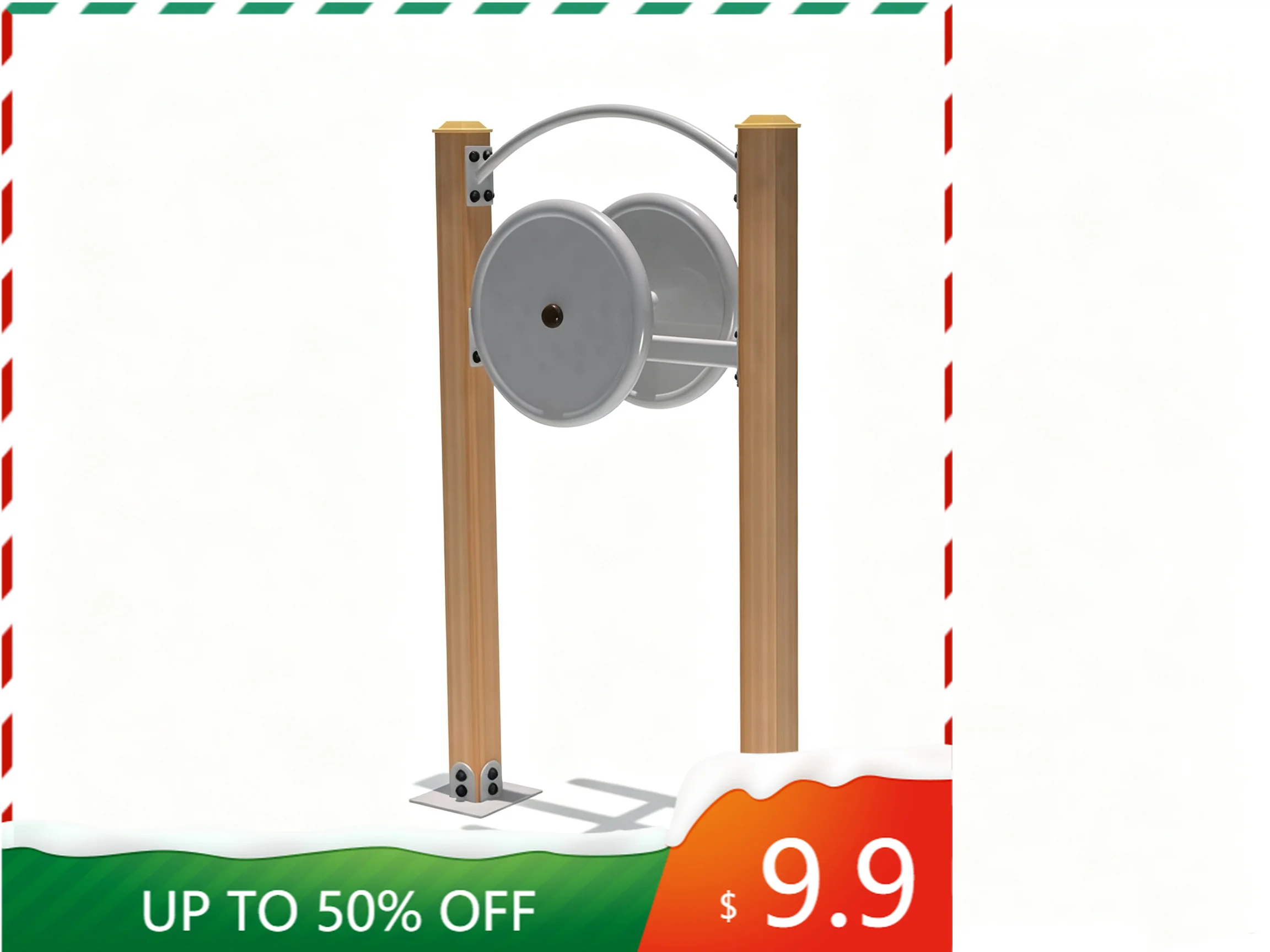 Public Park Fitness Station Durable Steel Arm Rotation Trainer for Upper‑Body Strength Exercise