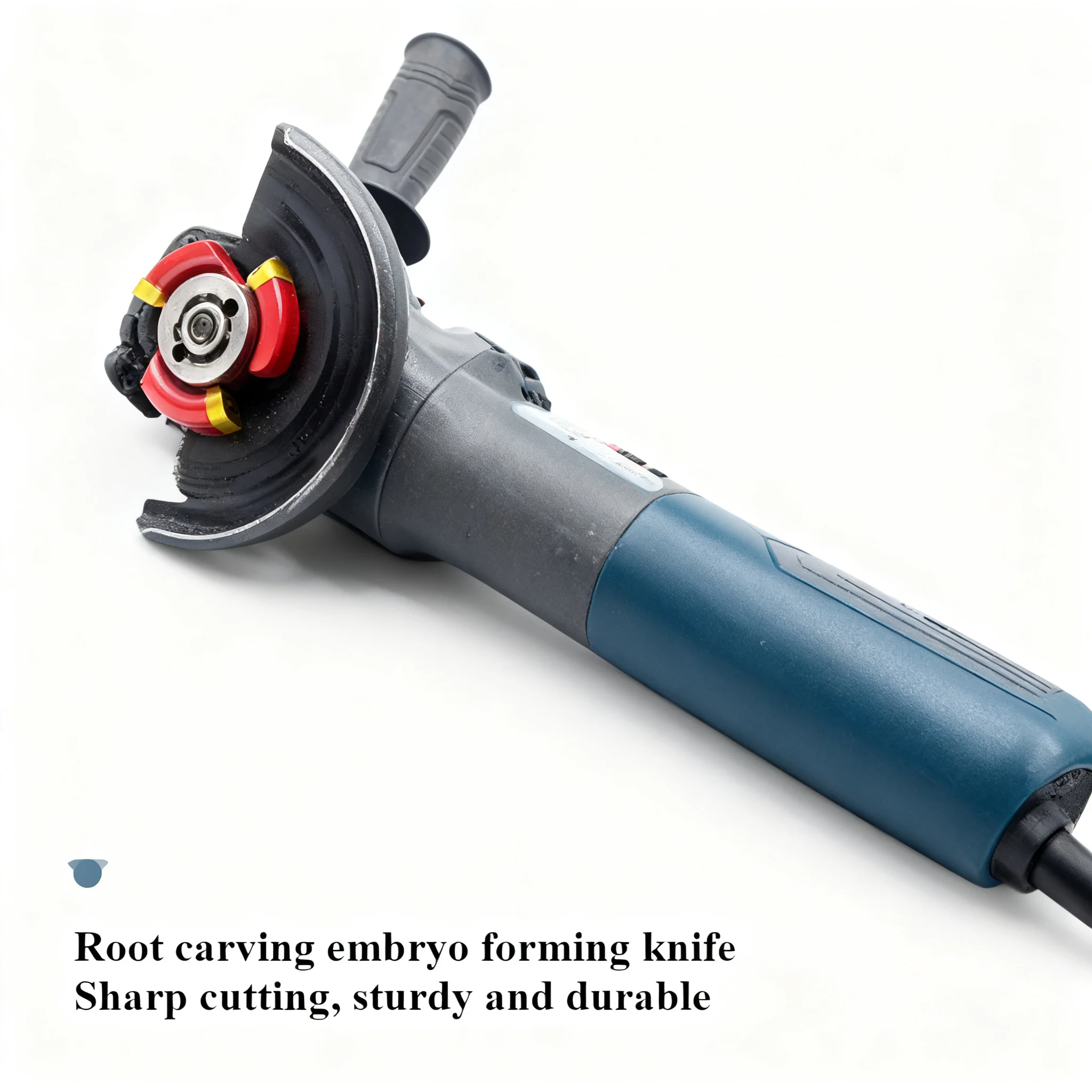Three-Tooth Shovel Milling Cutter 56163T, Angle Grinder Wood Carving Blank Forming Cutter for Root Carving & Wood Sculpting
