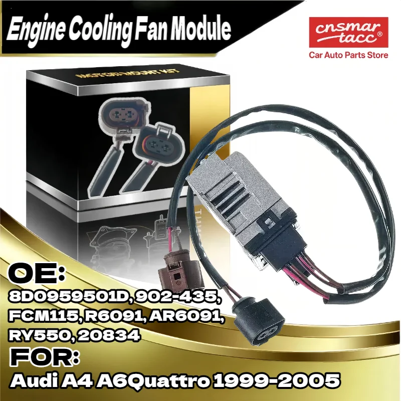 

Cooling Fan Control Module For Audi A4 For Audi A6 Quattro 1999 2000 2001 2002 2003 2004 2005 8D0959501D R6091