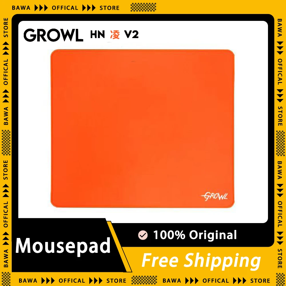 

Growl Ling V2 Gaming Mousepad 4mx490x420mm PORON Control Smooth FPS Mousepads Desk Mat Office Pc Accessory For CS2 APEX Valorant