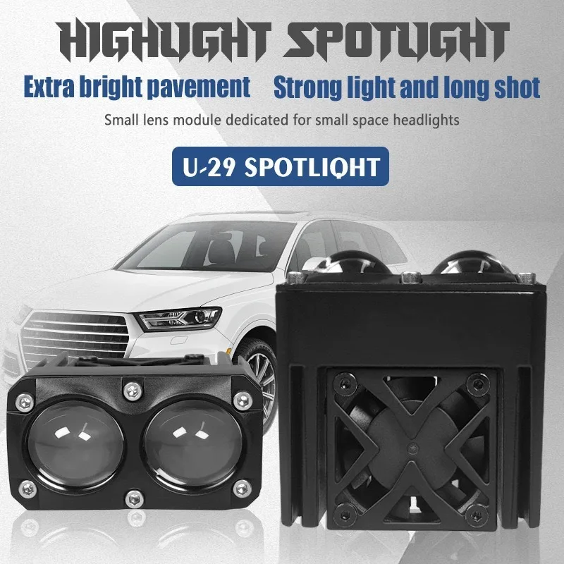 

Dual Chip Spotlight LED Fog Light 12V 42W 3000K 6000K Waterproof Lens for Car Motorcycle