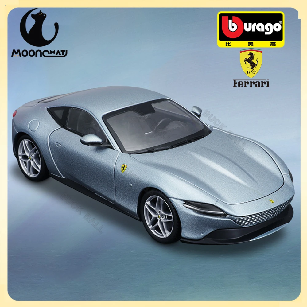 

1:24 Bburago Ferrari ROMA Car Model Aolly Baking Paint Electrostatic Painting Ferrari Car Model Collection Toy Boyfriend Gift