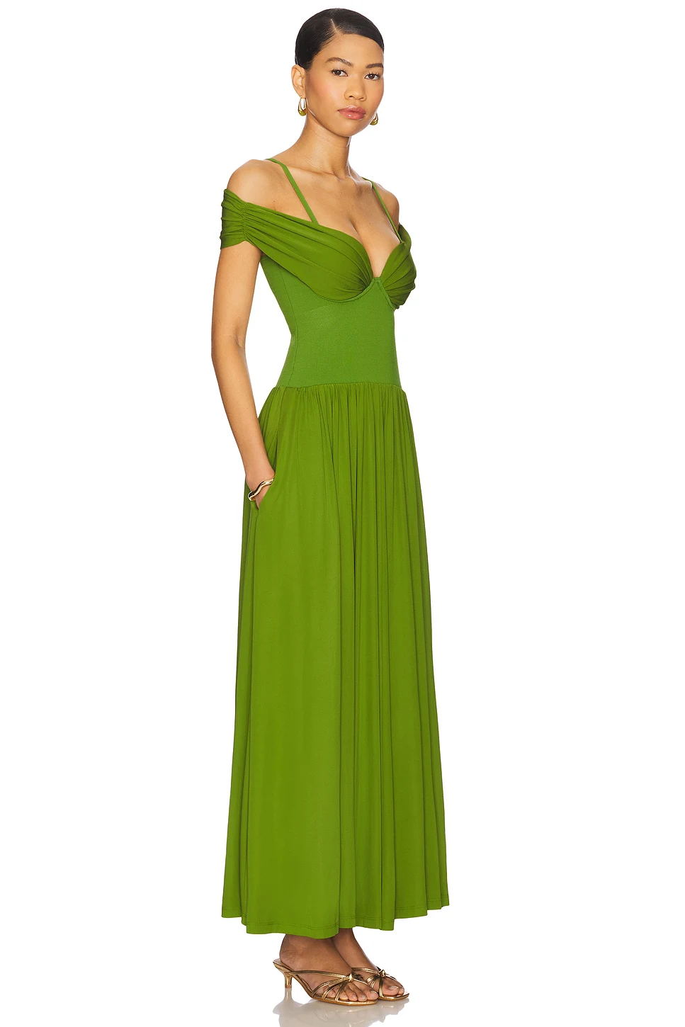 Vestido de aniversário de luxo feminino verde dupla camada tornozelo comprimento macio e confortável vestidos de festa de rua saindo vestido de formatura
