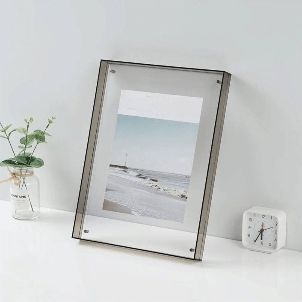 Acrylic Transparent Acrylic Photo Frame Transparent Thickened Colorful Square Photo Frame Wall