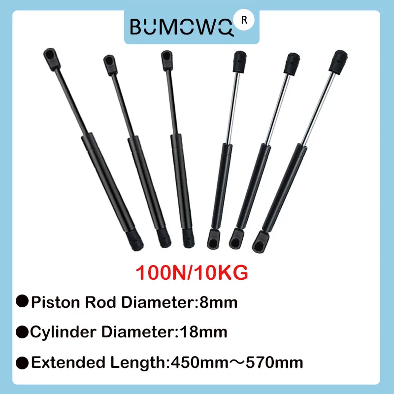 

1PC 450mm-570mm 10kg/100N Universal Strut Bars Furniture Strut Bar Gas Shock Absorber Hydraulic Lift Kitchen Cabinet Hinge