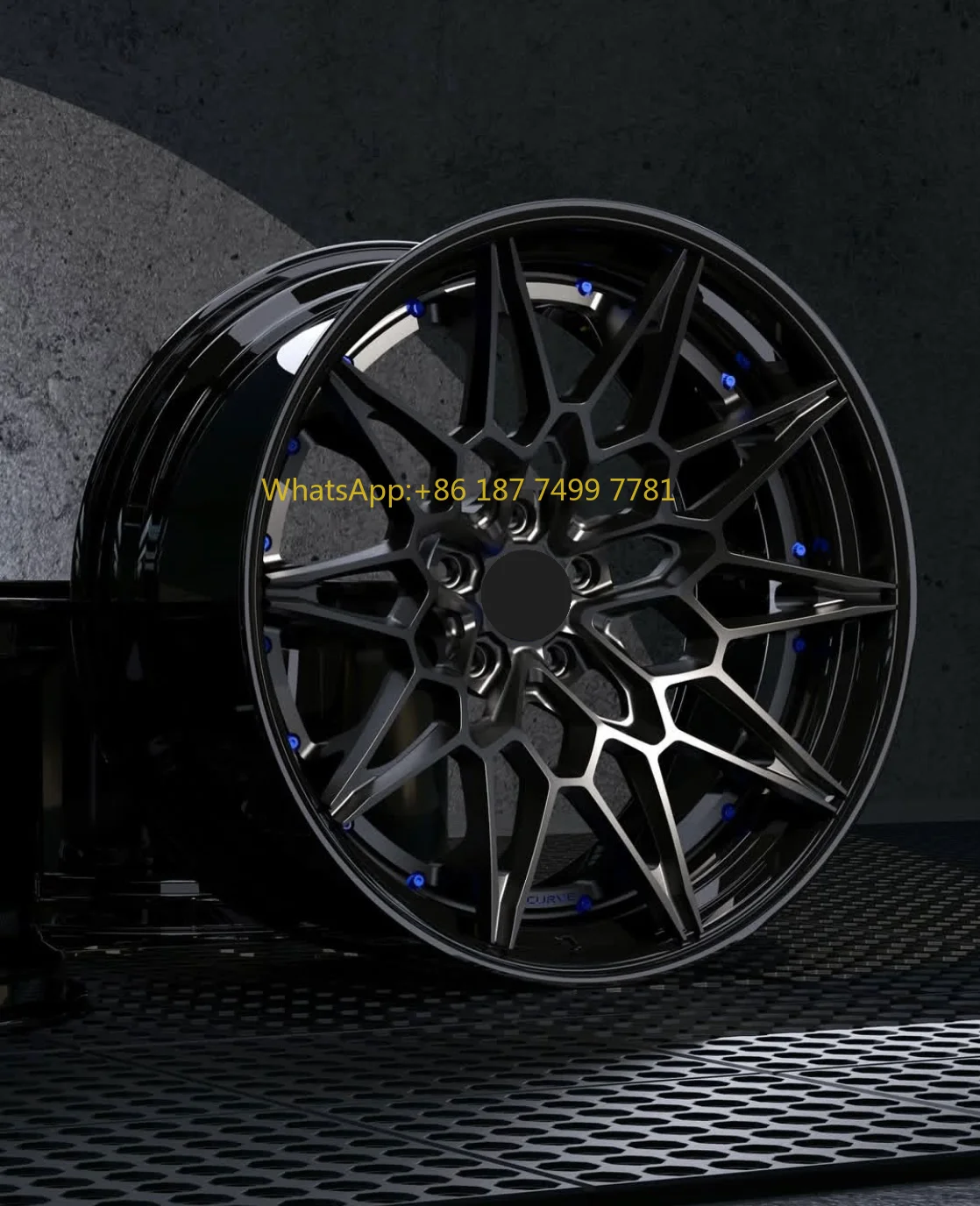 

High Quality Deep Concave Monoblock 2 Piece Wheel Rims Fit for . M3 G80 M4 G82 Gloss Black Forged Wheels