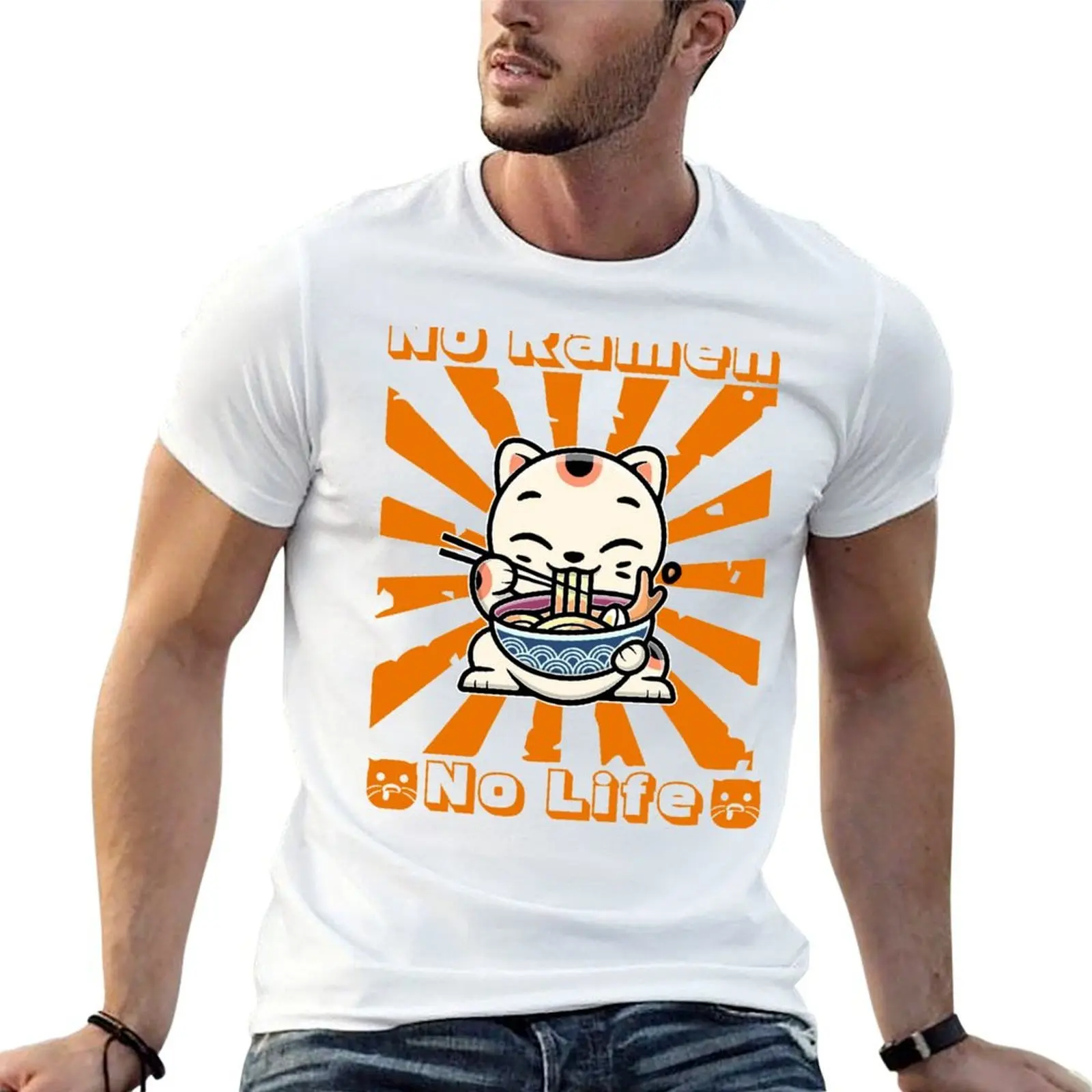 

No Ramen No Life, funny quote T-Shirt man graphic t shirt t shirts for man graphic vintage T-Shirt