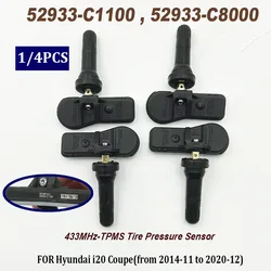 1/4PCS 433MHz TPMS 52933C1100 52933-C1100 Tire Pressure Monitor Sensor for H-yundai Sonata Santa Fe K-ia 52933-C8000 52933C8000