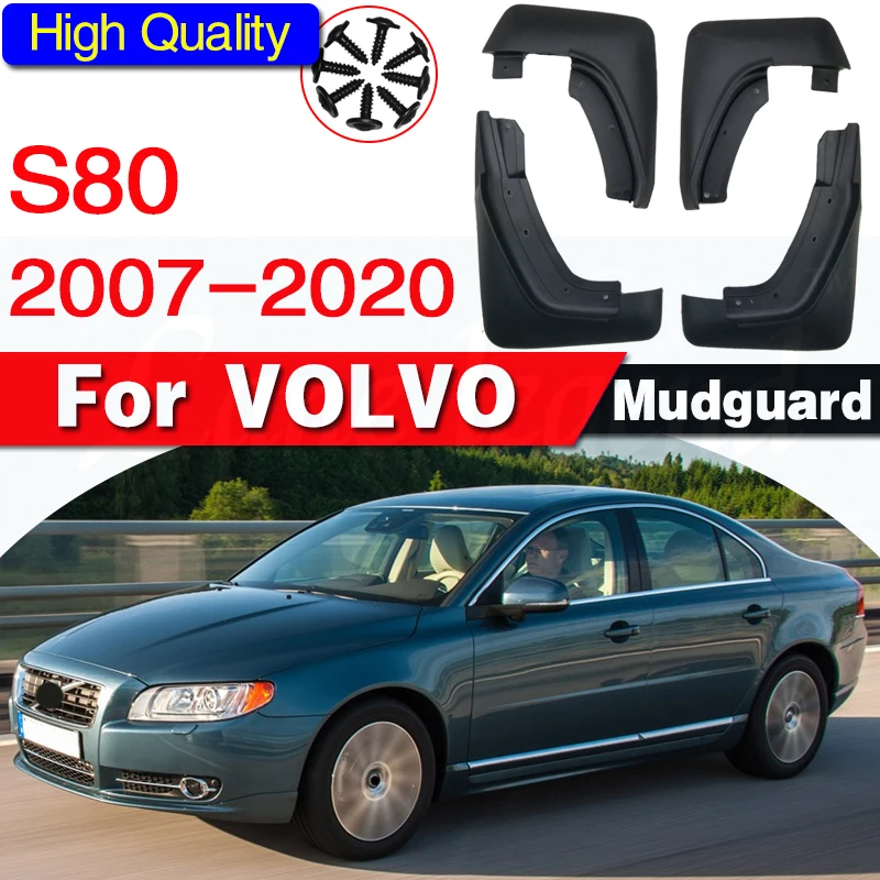 

for volvo s80 Mud flaps mudguards fender S80 2007-2020 Mud flap splash Guard Fenders Mudguard car accessories Front Rear 4 pcs