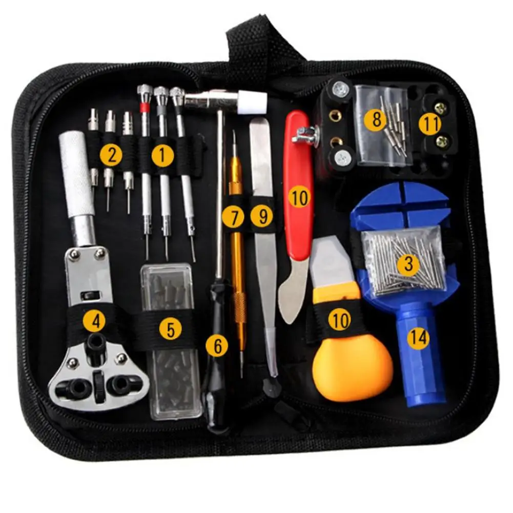 147pcs Watch Repair Kit Watch Link Removal Tool Watch Tool Kit Professional Watch Repair Tools With Carrying Bag Hand Tool