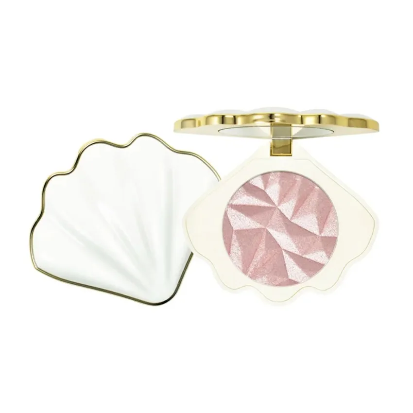 Private Label Shell-shaped Blush& Highlight Palette Matte Makeup Brighten Silkworm Eye Shadow Contour Face Custom Bulk