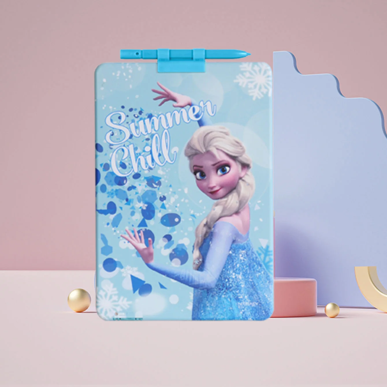 ديزني مرخص رسميًا فروزن برينسيس إلسا LCD تابلت للكتابة لوح جرافيتي قابل للمسح وقابل لإعادة الاستخدام لوح كتابة هدايا عيد الميلاد