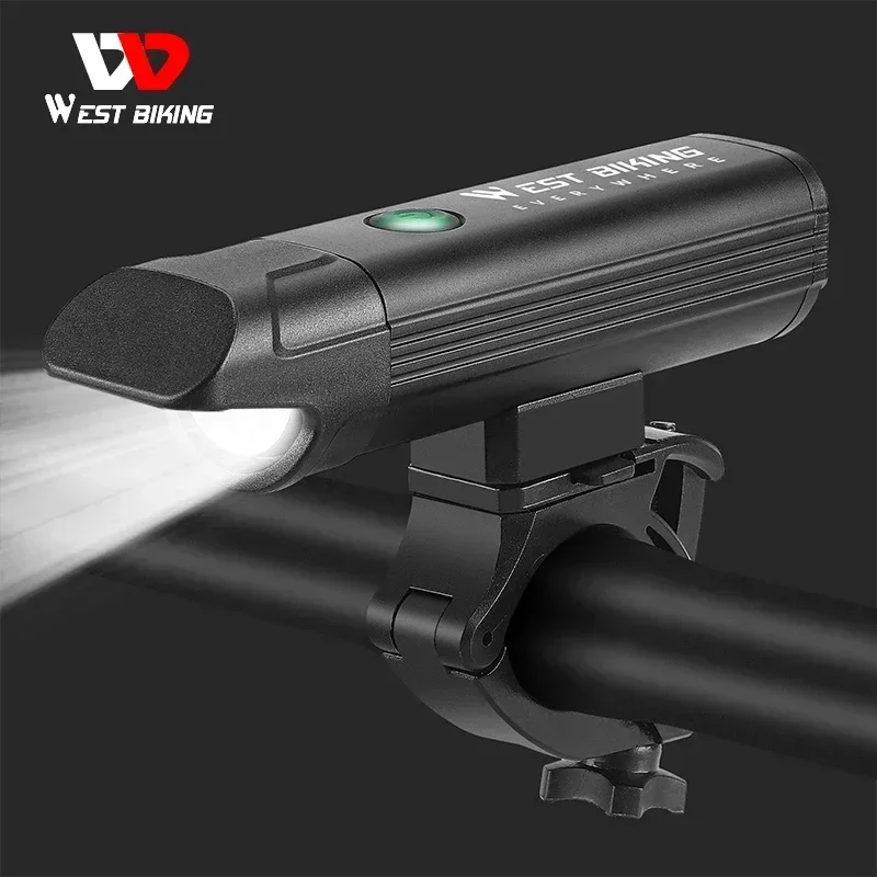 WEST BIKING Anti-Glare Bicycle Headlights IPX6 Waterproof Rechargeable Bike Front Light MTB LED Cycle Light Bike Accessories