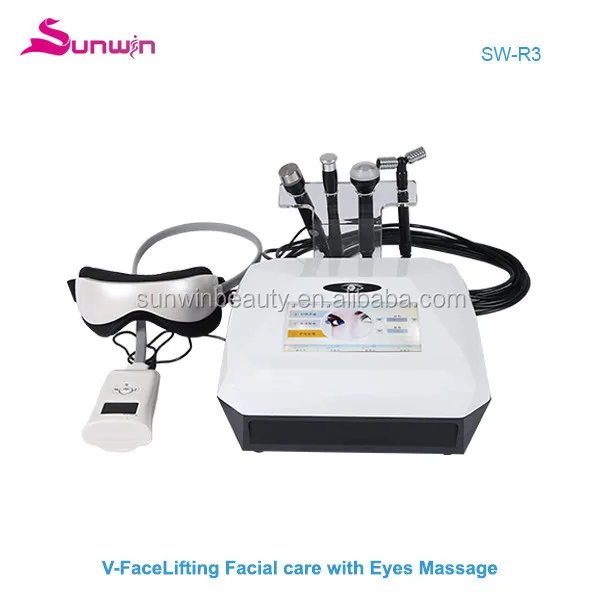 Multifunctional V-lift facial care Cryo RF Ultrasound face lifting with Eyes massage Machine