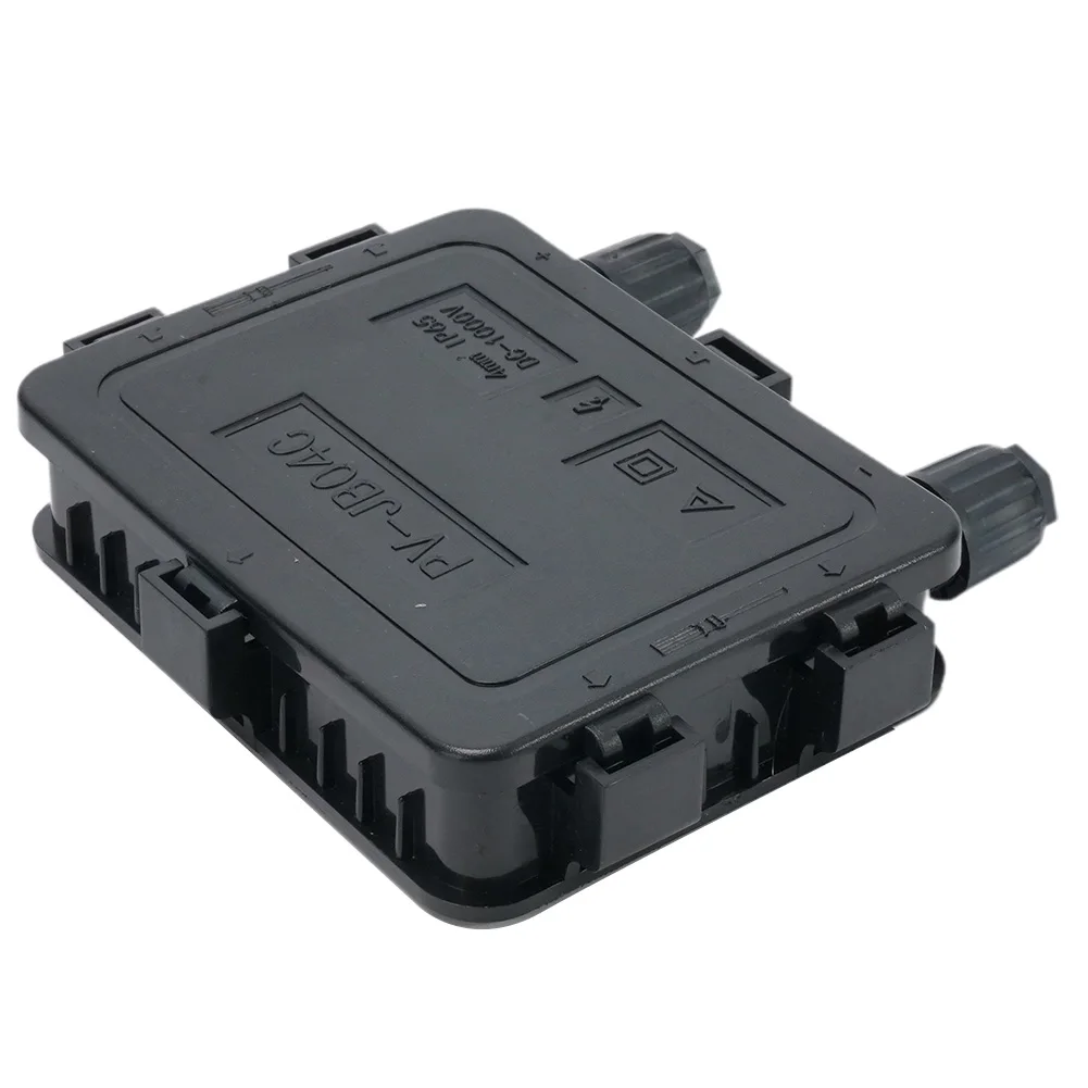 Waterproof PV Solar Panel 98x134x24mm Carbon Fiber Junction Box 180W-300W Waterproof IP67 For PV Solar System