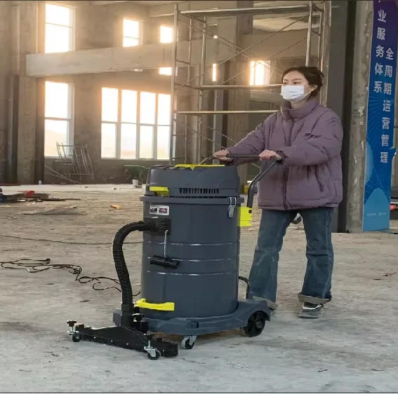 High-Power 3600W Industrial Mobile Dust Particle Vacuum Cleaner Three Motor Handheld Wet Dry Function for Household Hotel Use