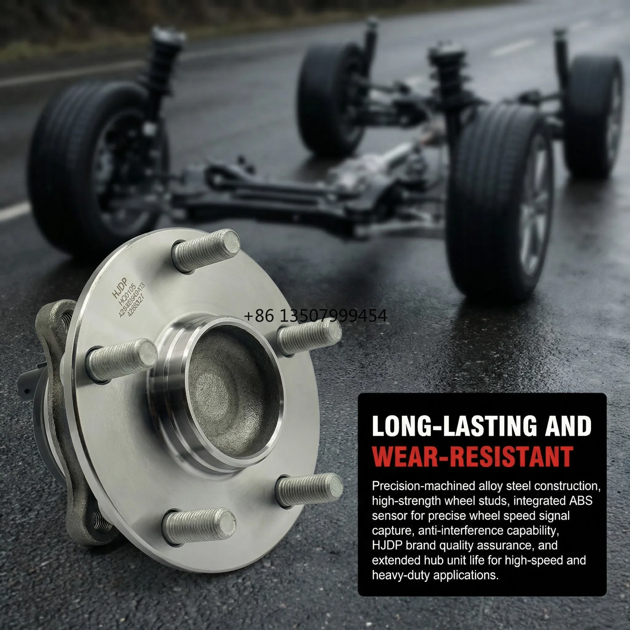 

High Precision Axle Hub Kit 5 Studs Quiet Operation Replacement for Reiz Crown 42550-30010R Wheel Hub Bearings