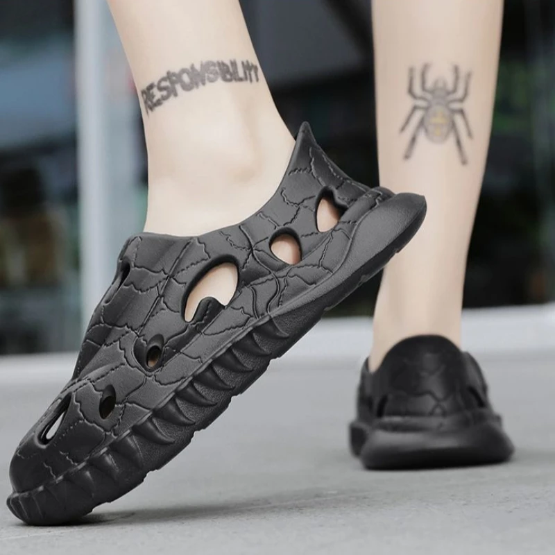 

Мужские летние повседневные сандалии 2026 года с защитой от запаха для работы, вождения и активного отдыха, универсальные, модные