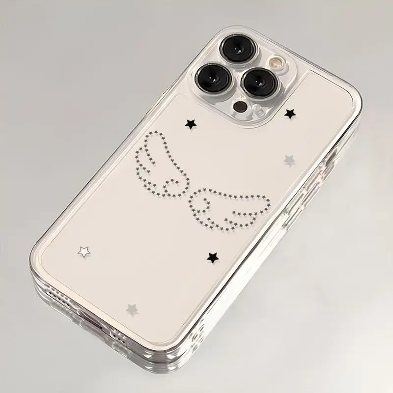 Star Angel Wings Phone Case For iPhone 17 Air 16 E 15 14 13 12 11 XXS XS XSMAX Plus Pro ProMax Mini Anti-fall Bumber Cover